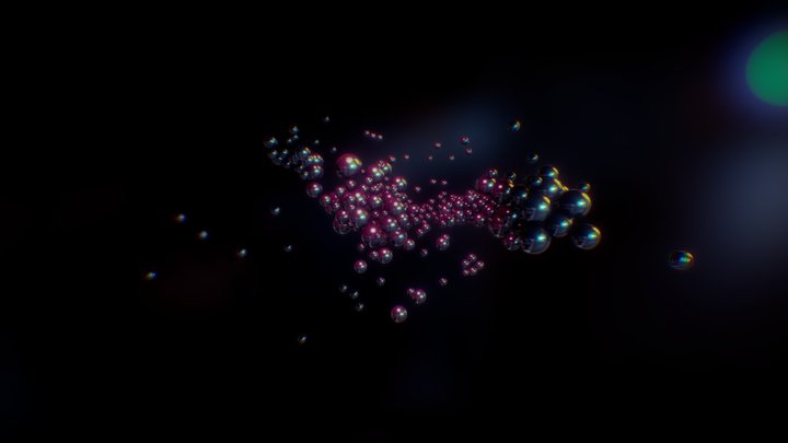 Animation Test: Sphere Particles 3D Model
