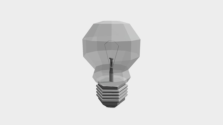 Lowpoly - Lamp 3D Model