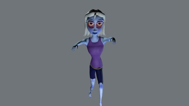 Emily the zombie 3D Model