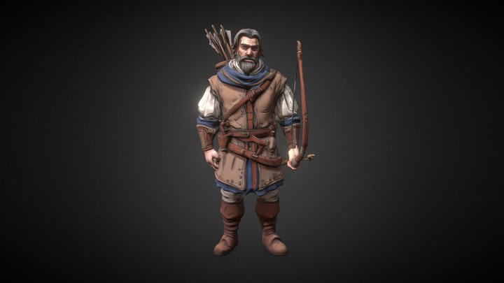 fantasy archer 3d model 3D Model