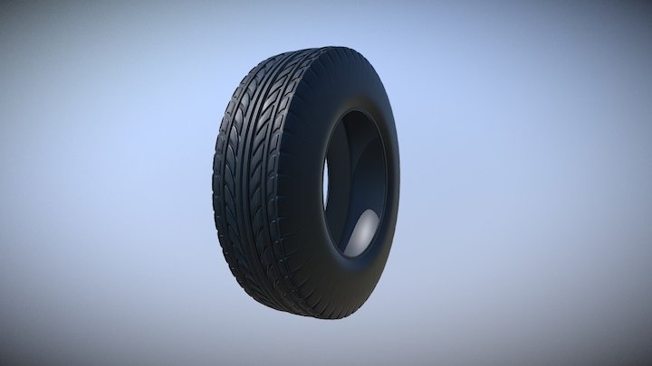 Car Tyre 3D Model
