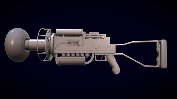 Coilgun-Model Complete 3D Model