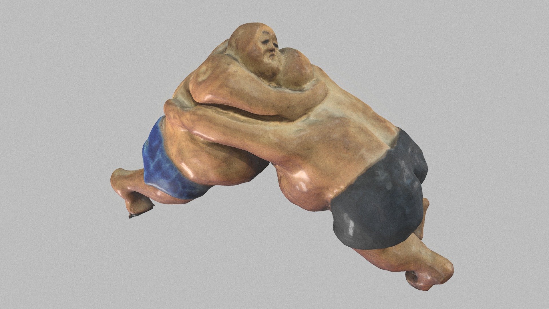 Lutteur de Sumo. Statuette artiste Chinois Mojo