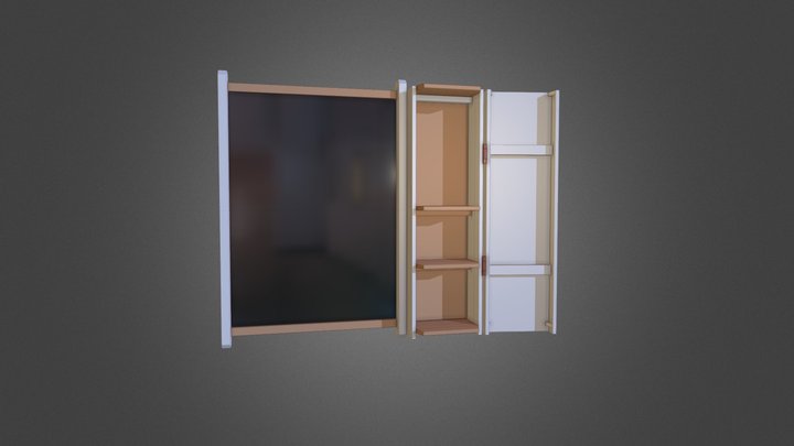 The mirror in the bathroom 3D Model