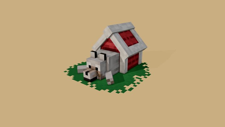 Narrow Doghouse 3D Model