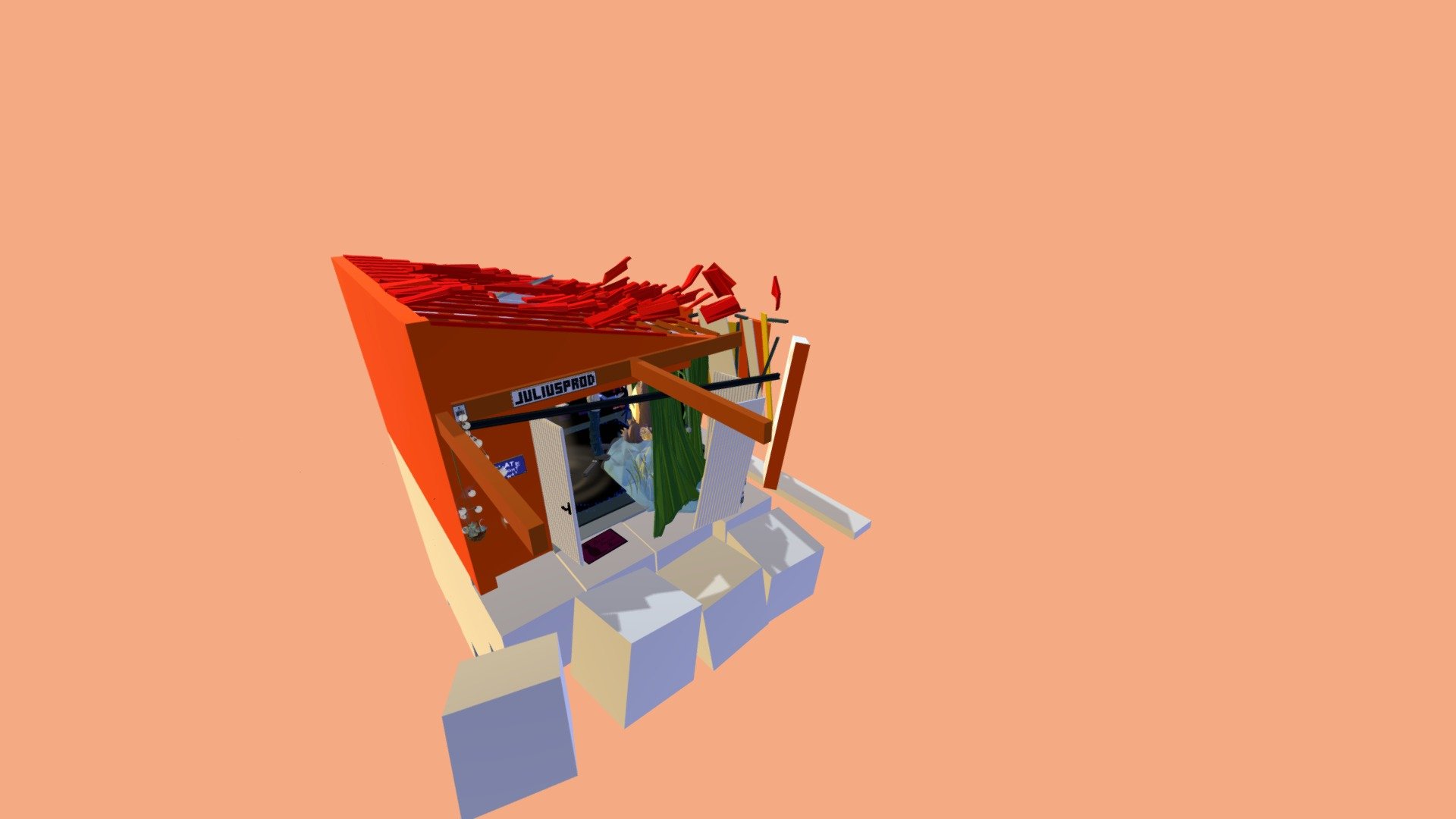My office recreated in virtual reality