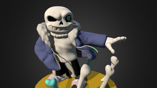 Sans 3D Model