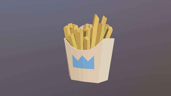 Fast Food Chips 3D Model