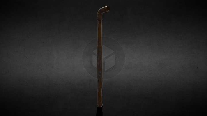 Metal rusted pipe 3D Model