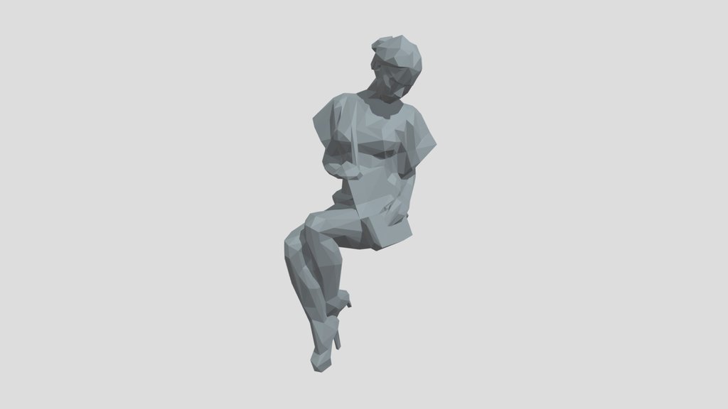 Lowpoly Female Sitting