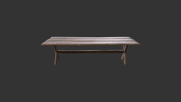 Table 300x110cm 3D Model