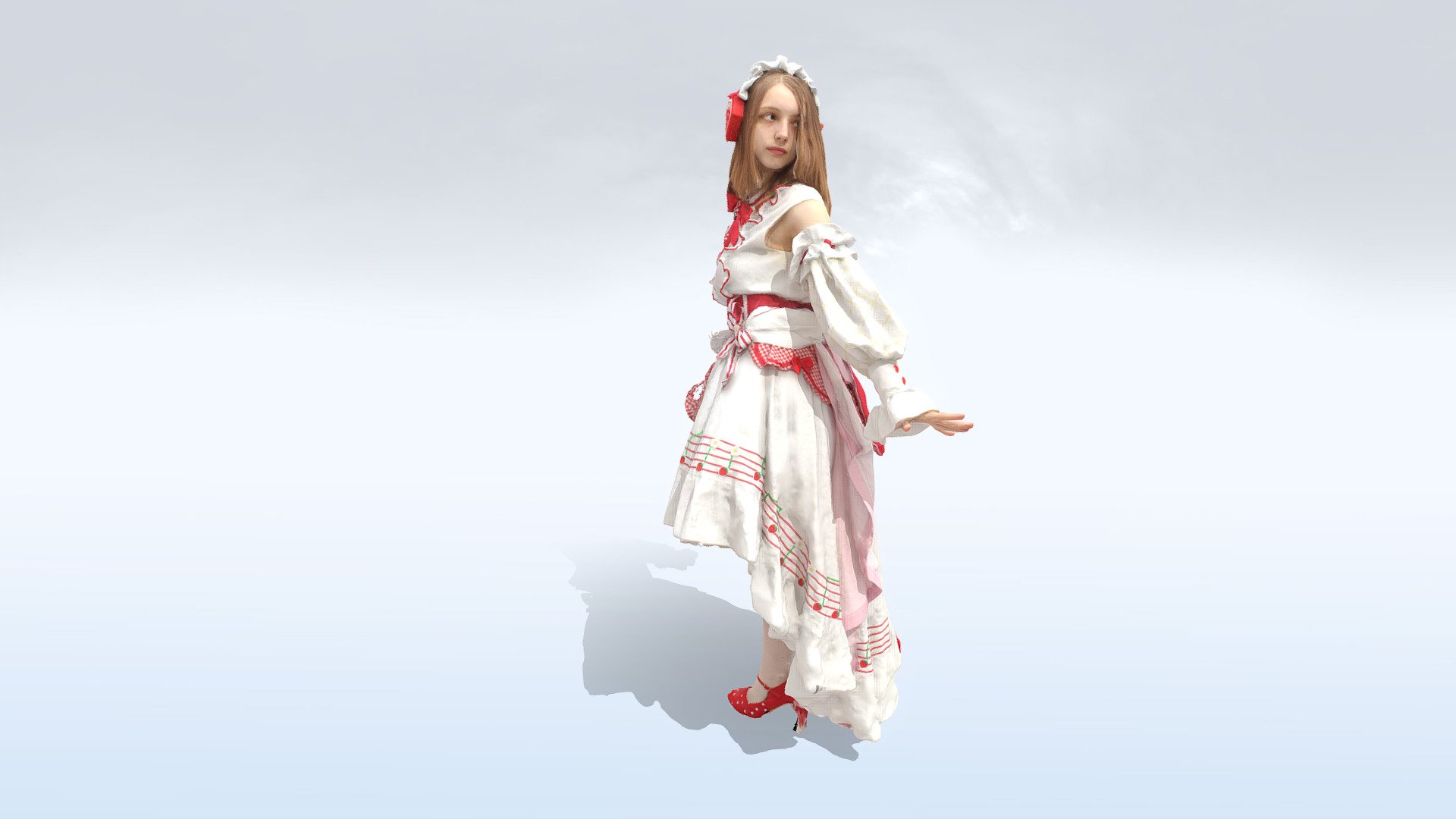 Female Cosplay Scan - Strawberry Miku - 3D model by ViARsys [7086068