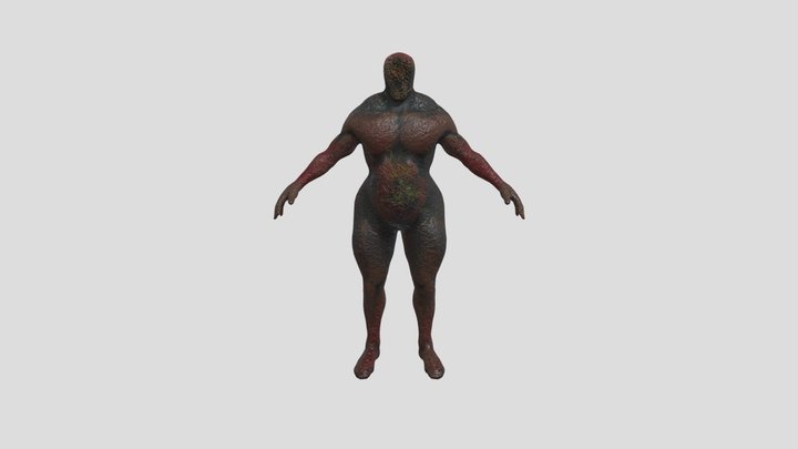 Fat Mutant Monster 3D Model