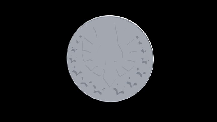 Silver Coin For SS3D 3D Model