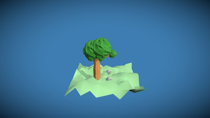 Low_poly_environment_nm_practice 3D Model