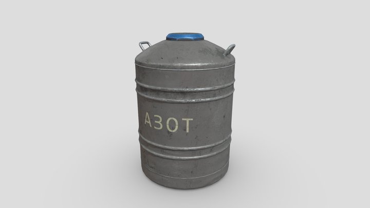 Metall barrel industrial 3D Model
