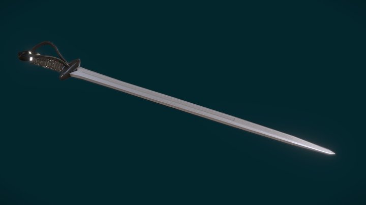 Saber Sword 3D Model