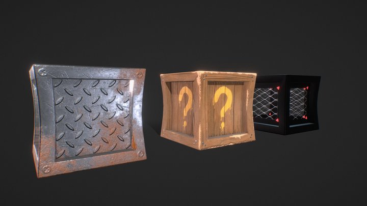 Loot Boxes 3D Model