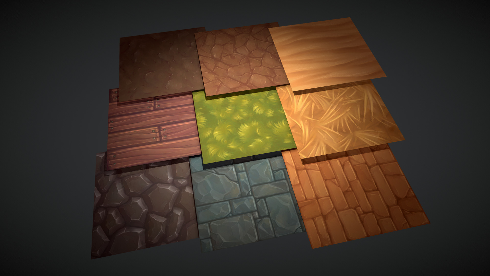 3D model Texture Pack - This is a 3D model of the Texture Pack. The 3D model is about a group of paper squares.