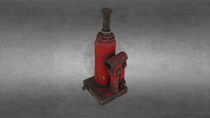Old Hydraulic Jack. 3D Scanning 3D Model