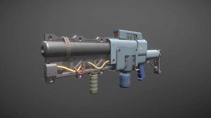Laser weapons 3D Model