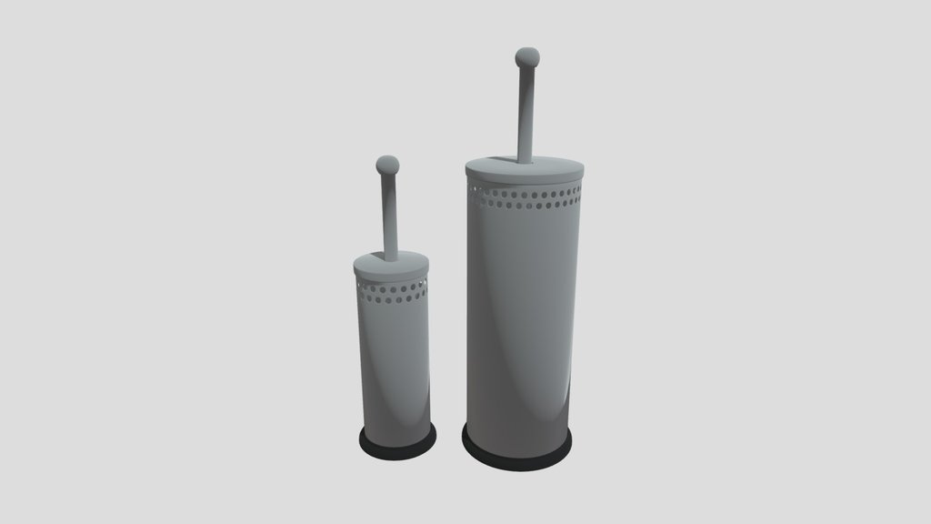Enclosed Toilet Plunger And Brush