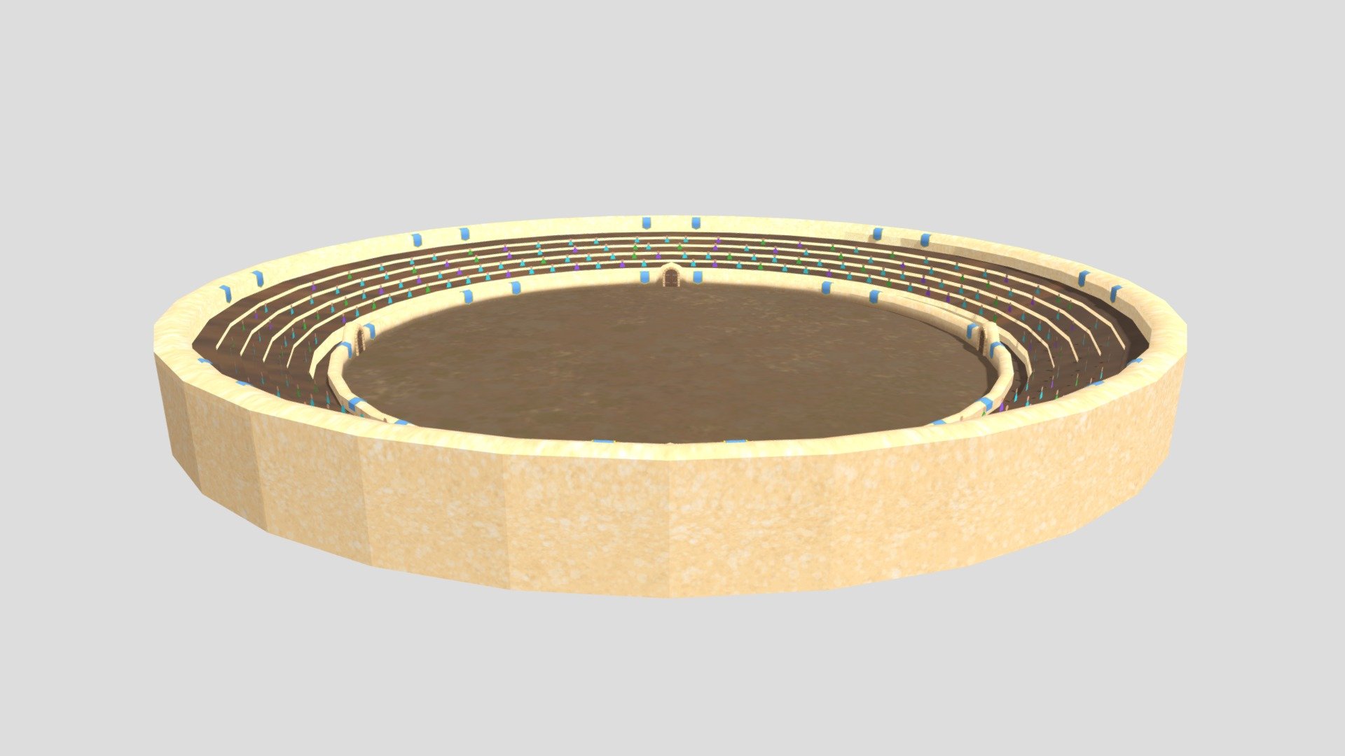 Low poly coliseum enviroment - 3D model by raquelgg00 [708c92d] - Sketchfab