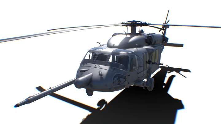 Black Hawk / Pave Hawk Military Helicopter 3D Model