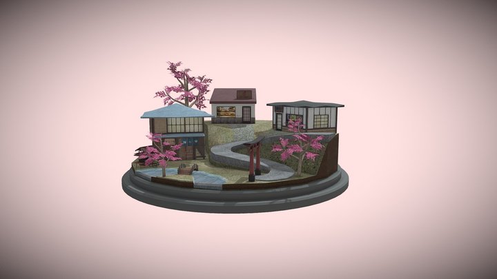 Kyoto City Scene 3D Model
