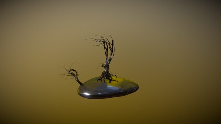 Csavart fa2 3D Model