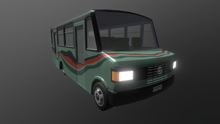 Mercedes Benz 814 (microbus) 3D Model