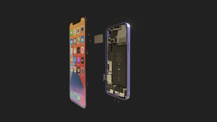 iPhone 12 Teardown 3D Model