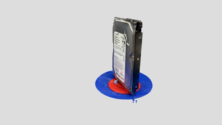 A Hard Drive 3D Model