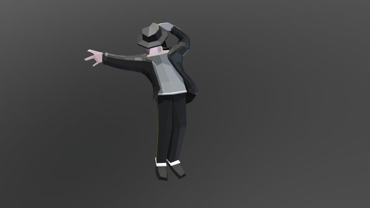 Michael Jackson Low poly 3D Model