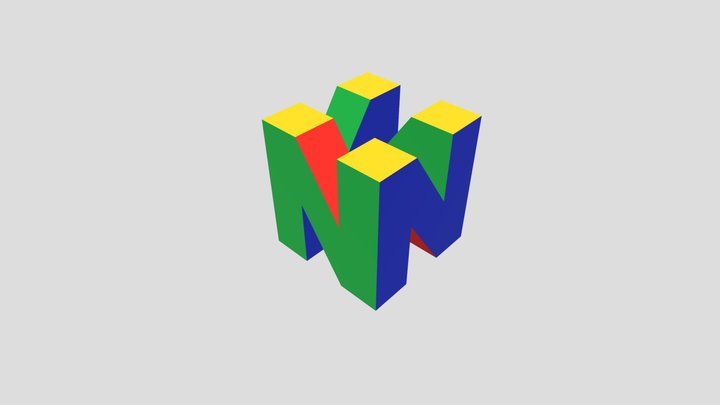 N64 Logo 3D Model