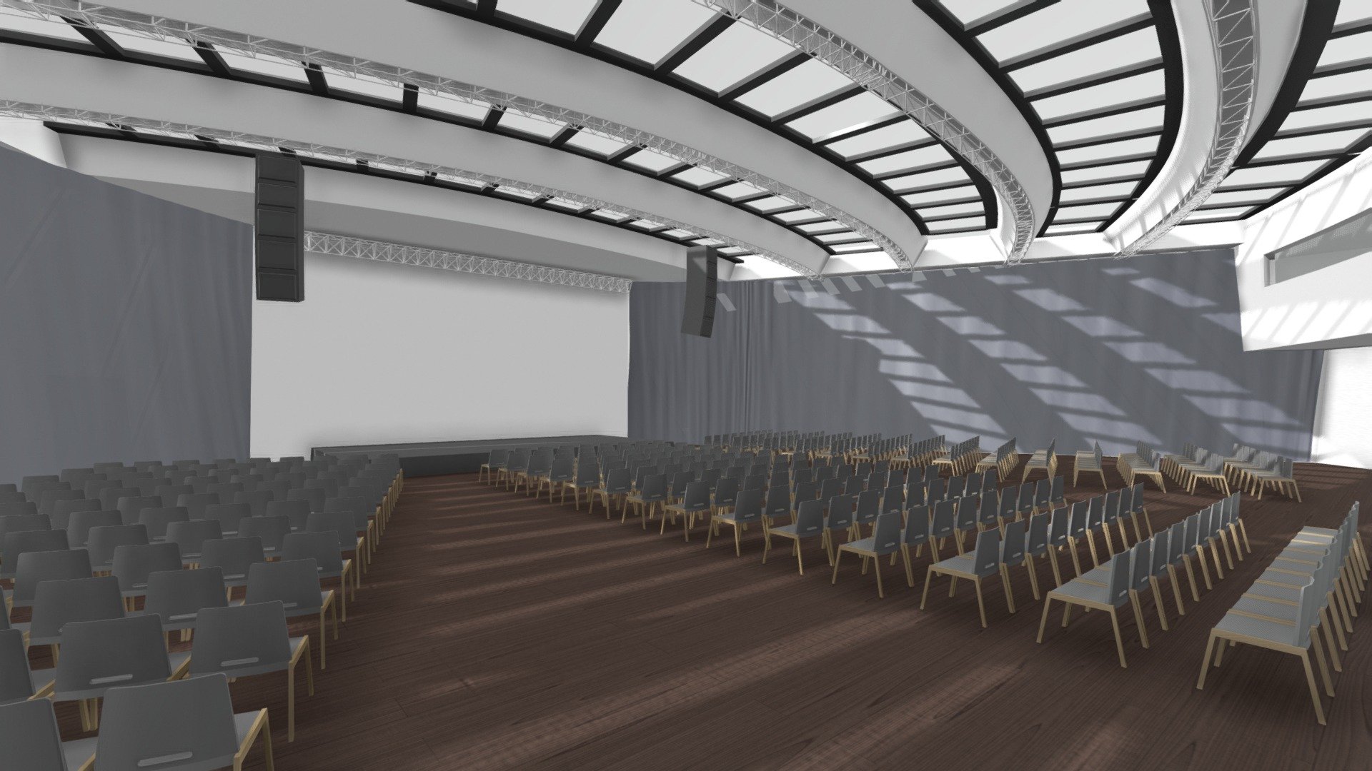 EB Grand Hall v03 - 3D model by f.c.wagner [709108a] - Sketchfab