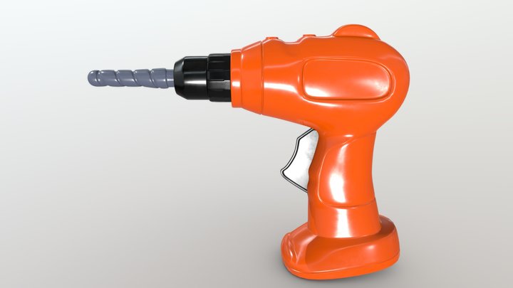 Toy Power Drill 3D Model