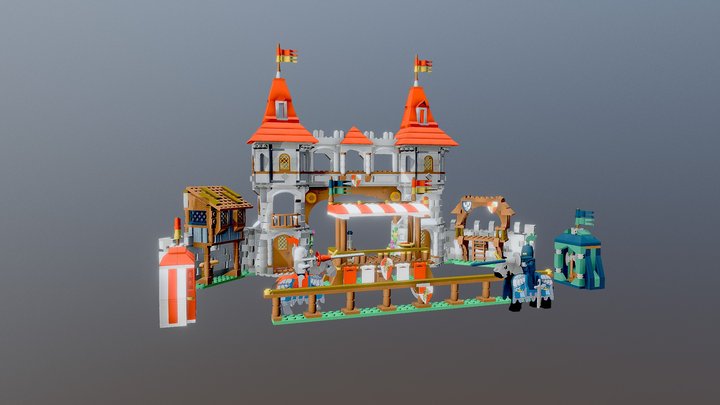 10223 Castle Set 3D Model