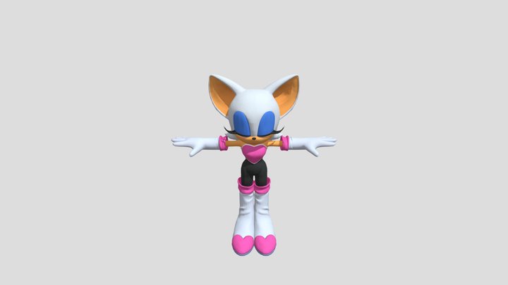 Sonic Racing: CrossWorlds - Rouge Model 3D Model