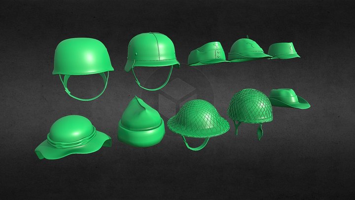 WW2 headwear (CC0) – Modelo 3D gratuito STL