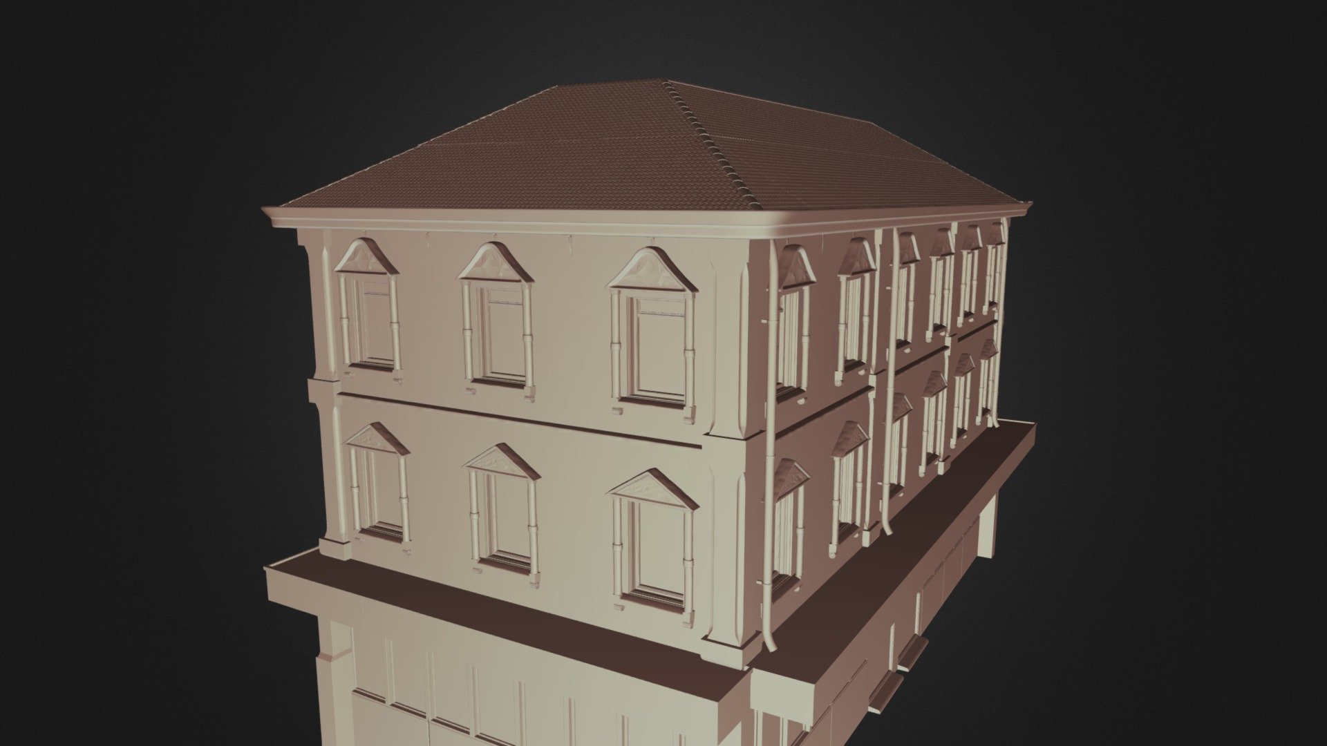 Clasic Cornerbuilding - Download Free 3D model by G.V.I.L.VDIJK ...