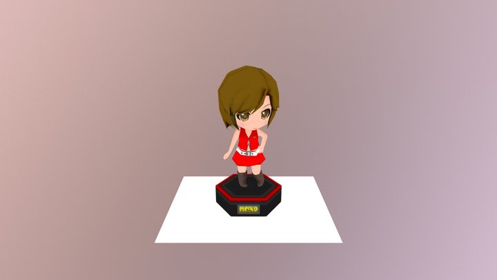 Hatsune Miku Project Mirai 2 - Meiko Figure 3D Model