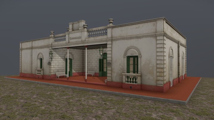 Comandancia, Isla de Flores - Uruguay 3D Model