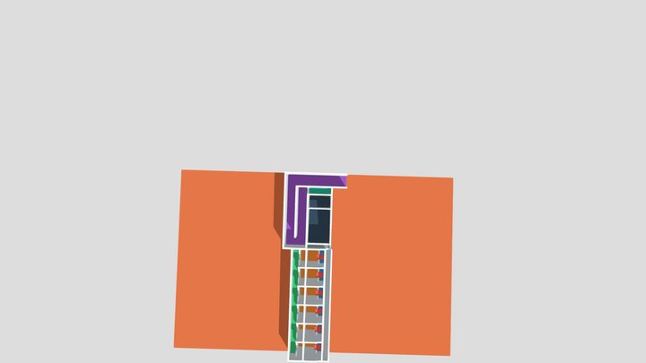 Decantador / Floculador / Filtros 3D Model