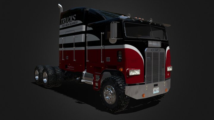 Freightliner FLA 9664 3D Model