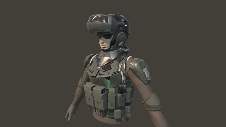SF Armor Soldier 3D Model