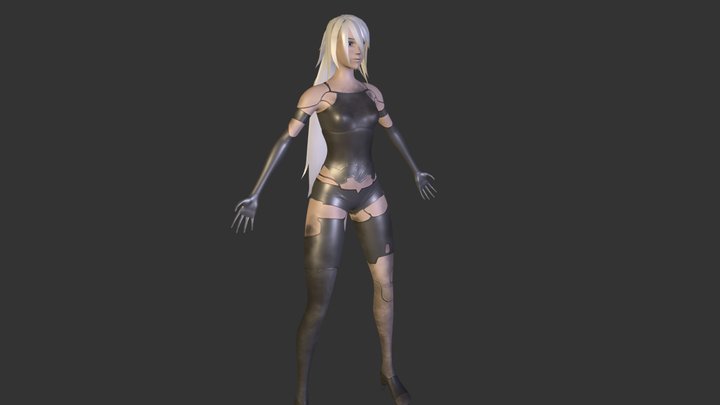 A2 Character Model 3D Model