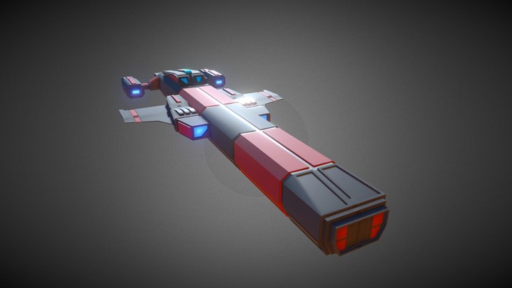 AstroSpace Freighter 3D Model