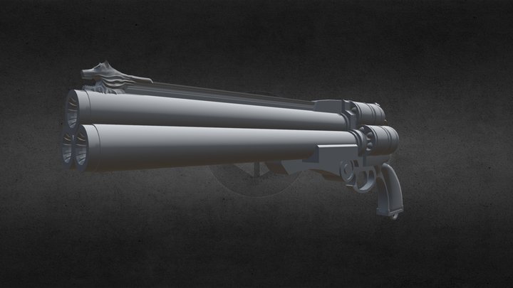 Cerberus Gun (FFVII) 3D Model