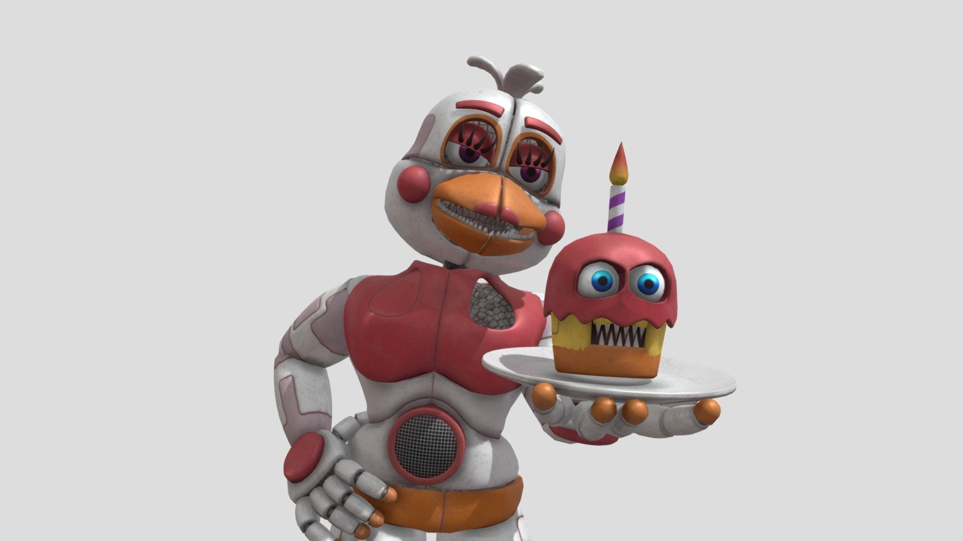 FNAF: Help Wanted 2 | Funtime Chica - Download Free 3D model by Xoffly  (@Xoffly) [70976c0]